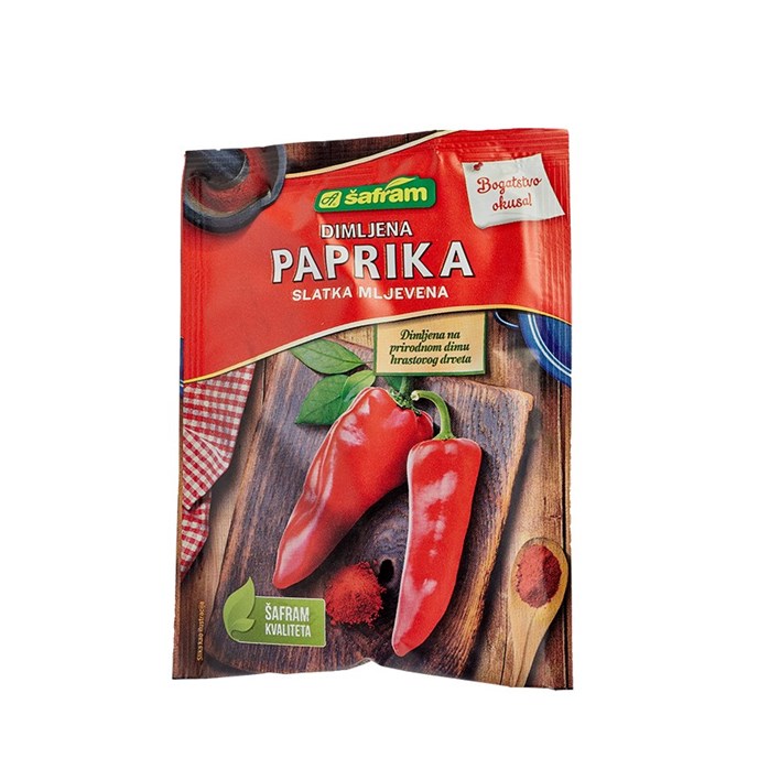 ZAČIN PAPRIKA DIMLJENA MLJEVENA SLATKA 40g ŠAFRAM