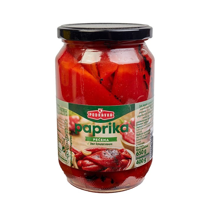 PAPRIKA PEČENA 650g PODRAVKA