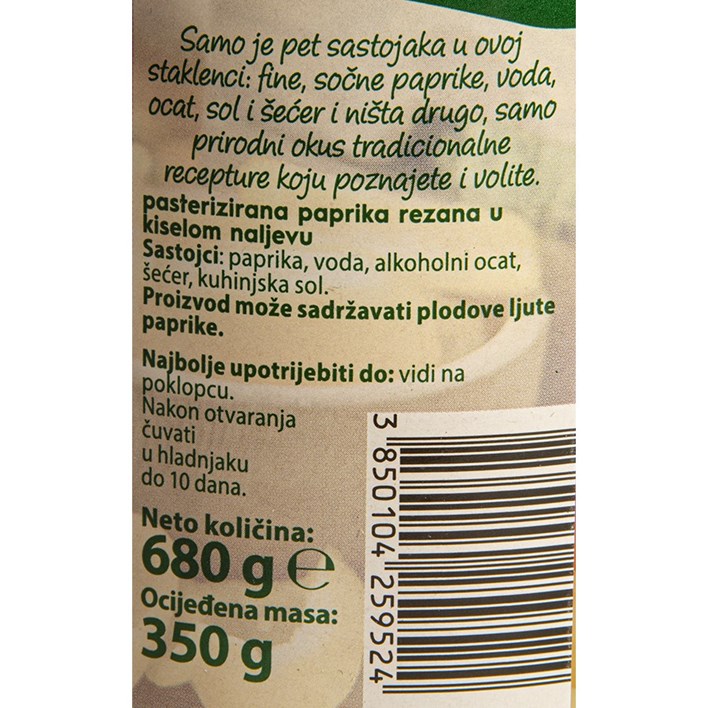 PAPRIKA REZANA 680G PODRAVKA