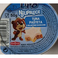 PAŠTETA LINO TUNA S MLIJEČNIM NAMAZOM 50g PODRAVKA