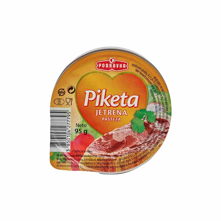 PAŠTETA PIKETA JETRENA 95g PODRAVKA