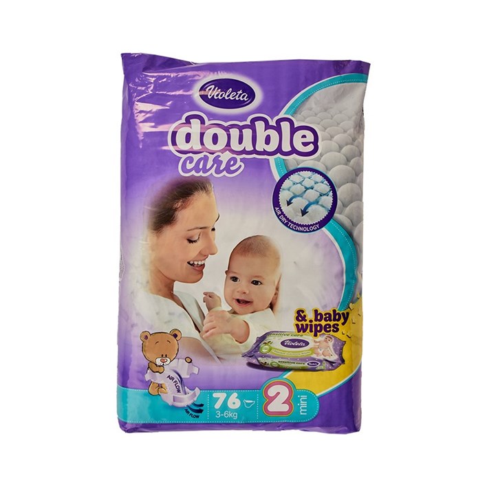 PELENE VIOLETA JUMBO 2 MINI 3-6kg 76kom LOGISTIKA VIOLETA