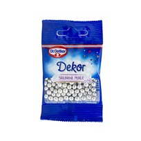 UKRAS ZA KOLAČE PERLE SREBRNE DEKOR SOFT 10g DR OETKER