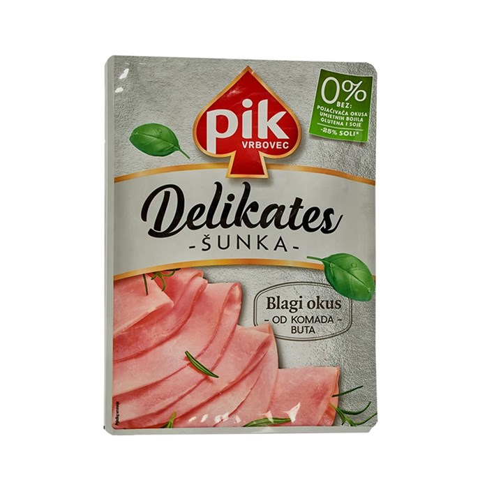 SALAMA ŠUNKA DELIKATES NAREZANA 150G PIK