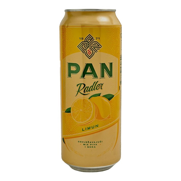 PIVO PAN RADLER LIMUN 0,5l LIMENKA CARLSBERG