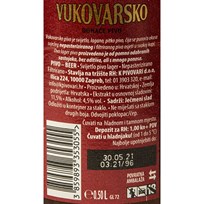 PIVO VUKOVARSKO 0,5l POVRATNA AMBALAŽA ZAGREBAČKA PIVOVARA