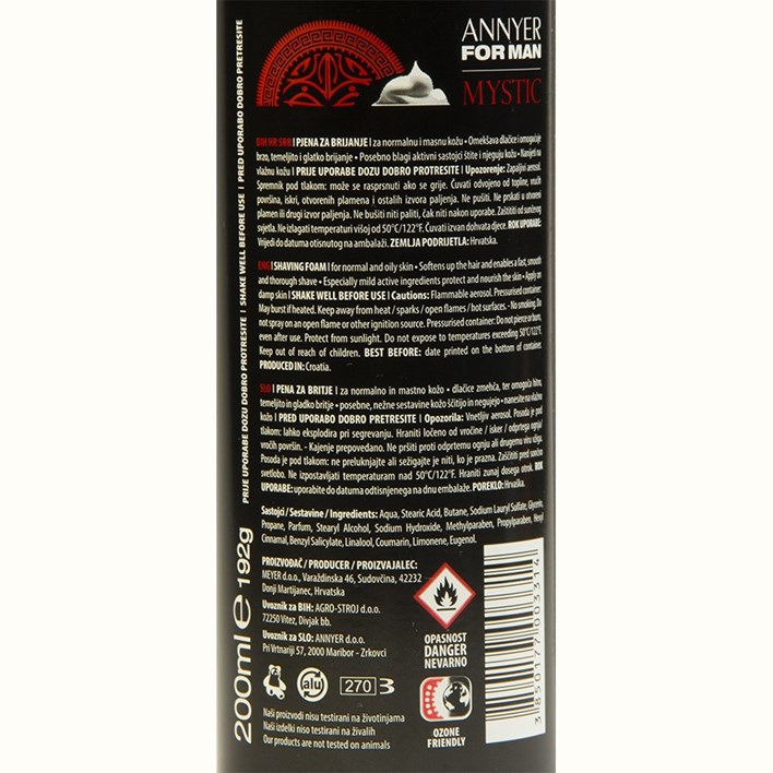 PJENA ZA BRIJANJE ANNYER MYSTIC 200ml MEYER