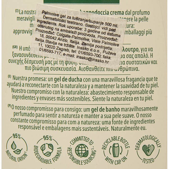 PJENA ZA KUPANJE PALMOLIVE OLIVE 500ml