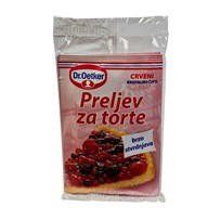 PRELJEV ZA TORTE CRVENI 36g 3kom DR OETKER