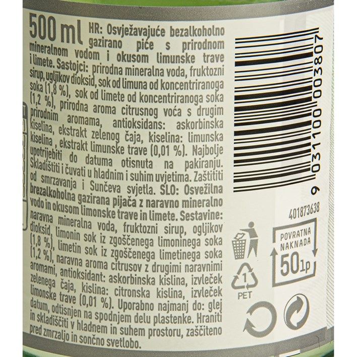 PRIRODNA VODA ROMERQUELLE LIMUNSKA TRAVA 0,5l COCA