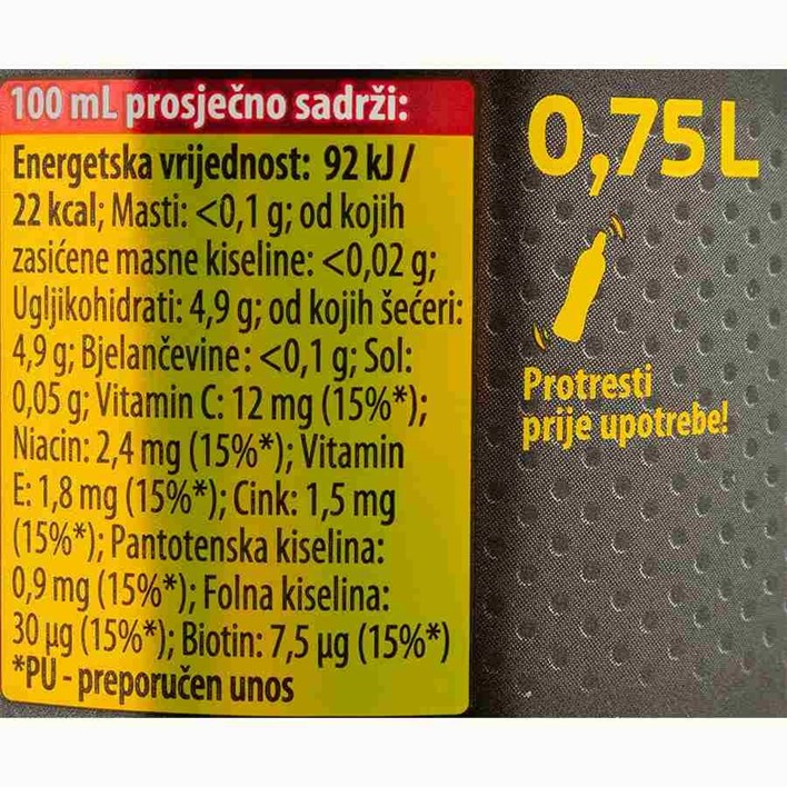 PRO SPORT IZOTONIK LIMUN GREJP 0,75l JAMNICA