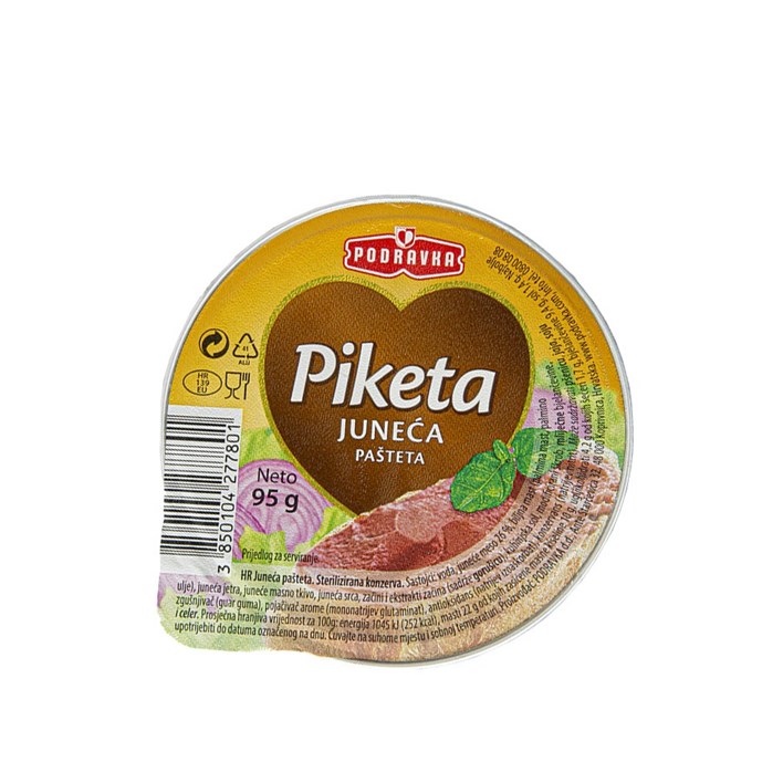 PAŠTETA PIKETA JUNEĆA 95g PODRAVKA