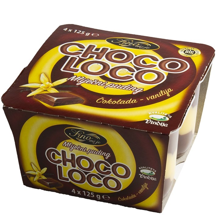 PUDING CHOCO LOCO 4X125g VINDIJA