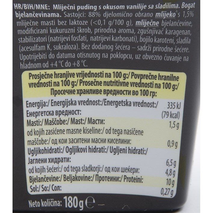 PUDING PROTEIN VANILIJA 180g VINDIJA