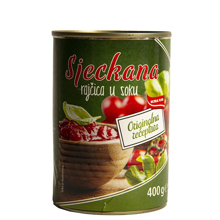 RAJČICA OGULJENA SJECKANA 400g ULTRA