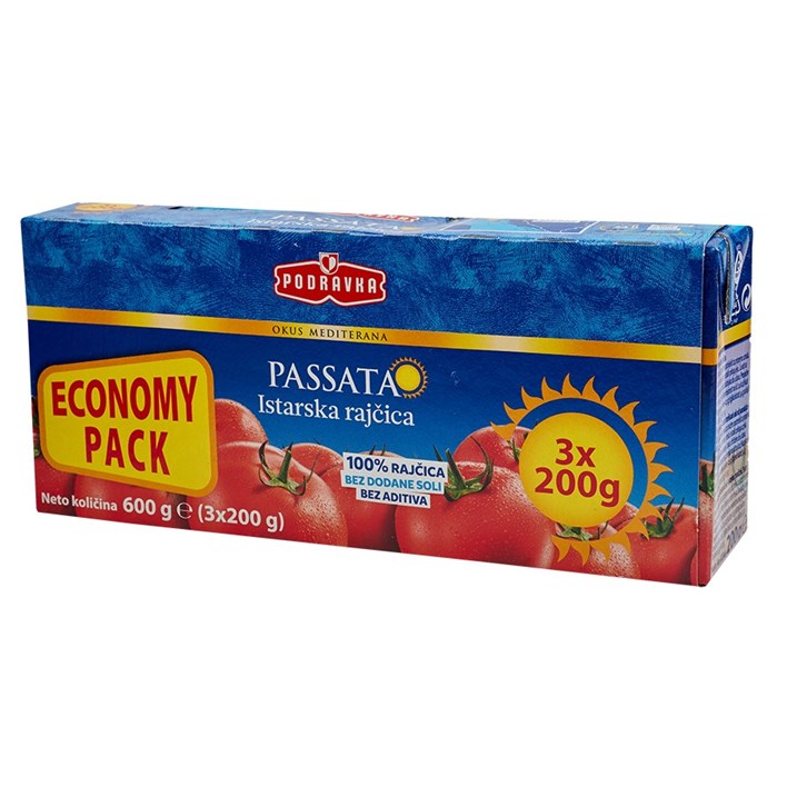 RAJČICA PASIRANA 3X200g PODRAVKA