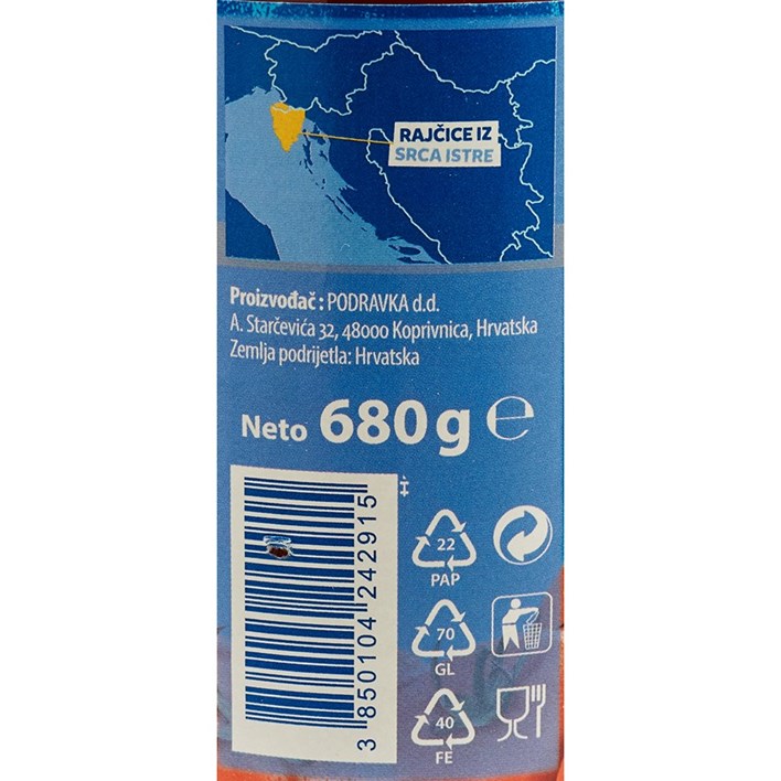 RAJČICA PASIRANA 680g PODRAVKA