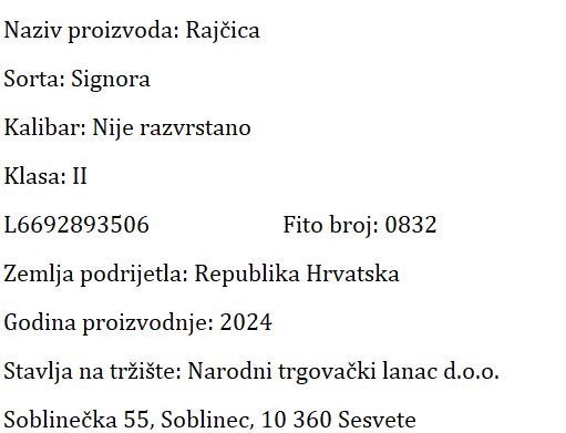 RAJČICA SVJEŽA  NTL
