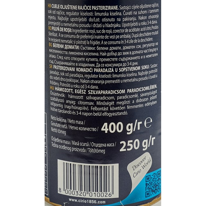 RAJČICA PELAT CIRIO 400g ULTRA