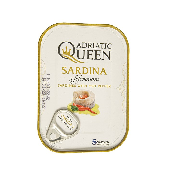 RIBA ADRIATIC QUEEN SARDINA S FEFERONOM 105g SARDINA