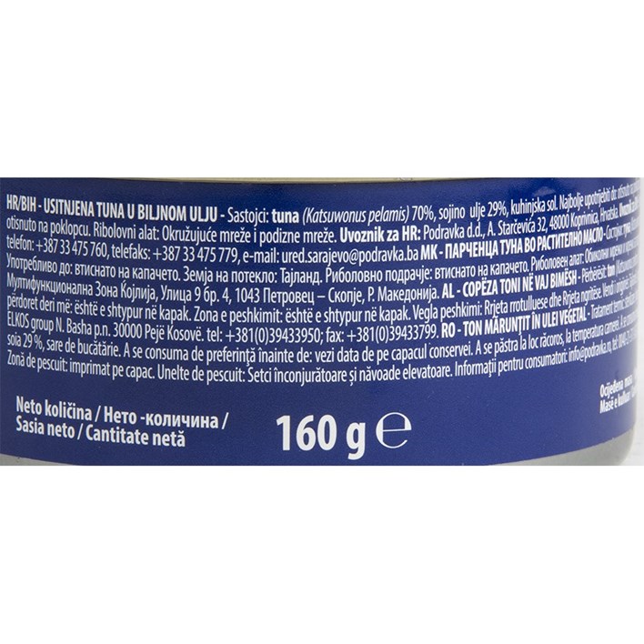 RIBA TUNA EVA KOMADIĆI 160g PODRAVKA