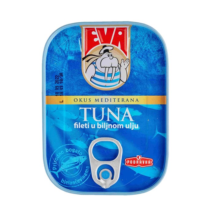 RIBA EVA TUNA  FILET U BILJNOM ULJU 115g PODRAVKA