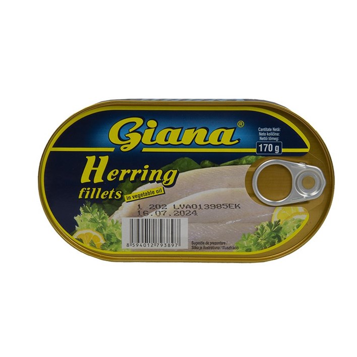 RIBA HARINGA FILETI U BILJNOM ULJU 170g GIANA