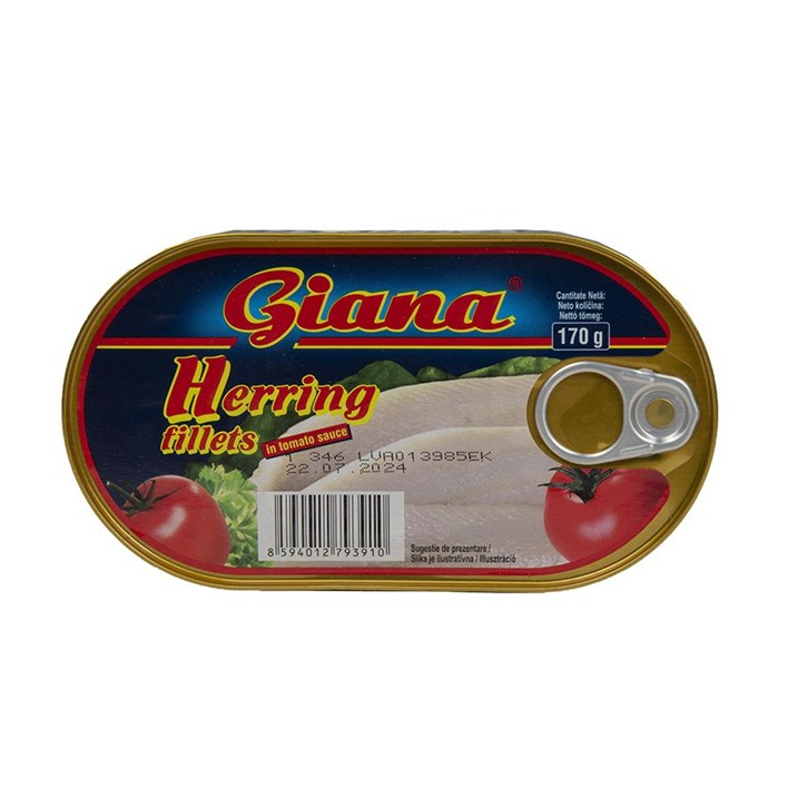 RIBA HARINGA FILETU U UMAKU OD RAJČICE 170g GIANA