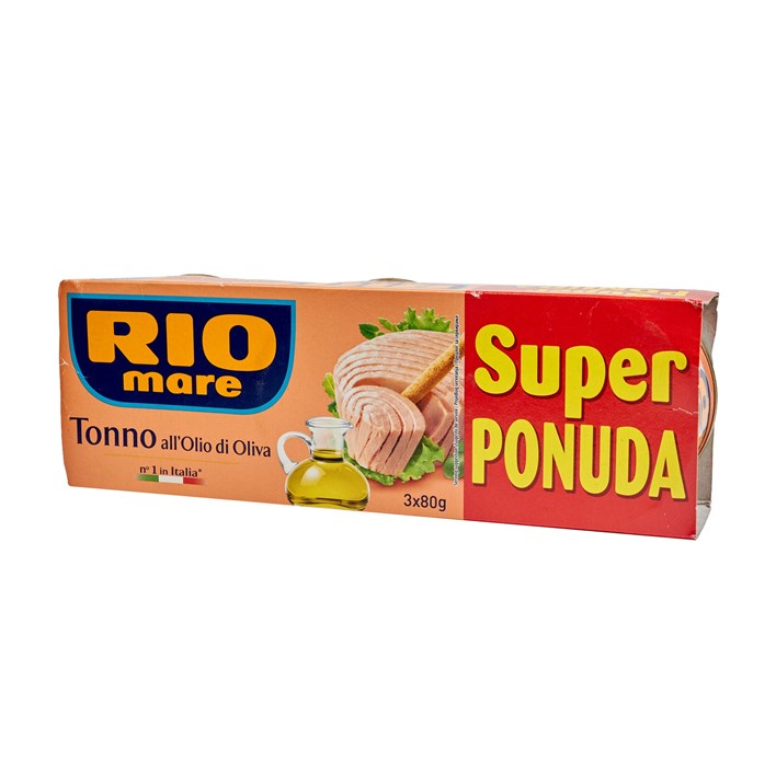 RIBA RIO MARE TUNA MASLINOVO ULJE 3X80g ORBICO