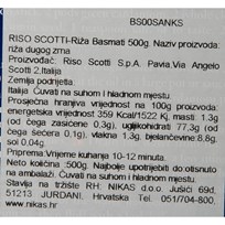 RIŽA SCOTTI BASMATI 500g NIKAS