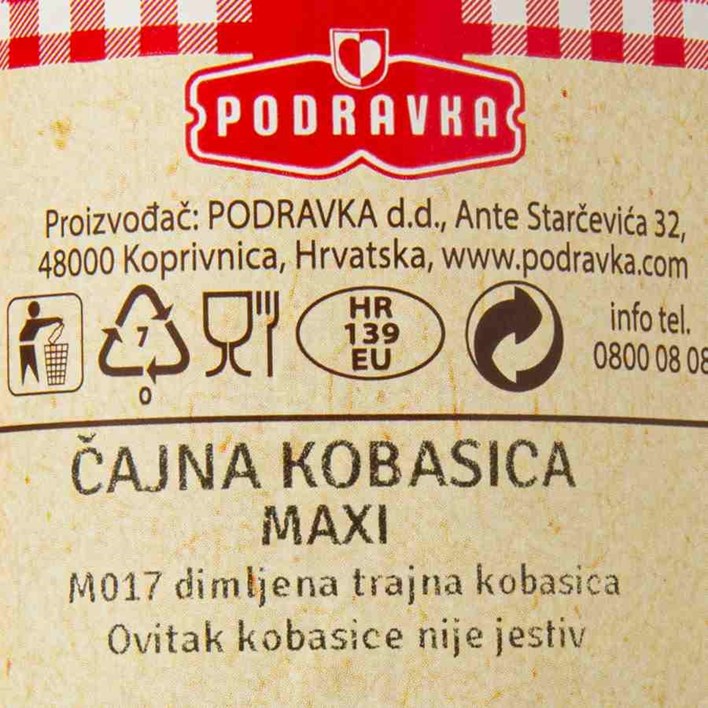 SALAMA ČAJNA KOBASICA CLASSIC PODRAVKA