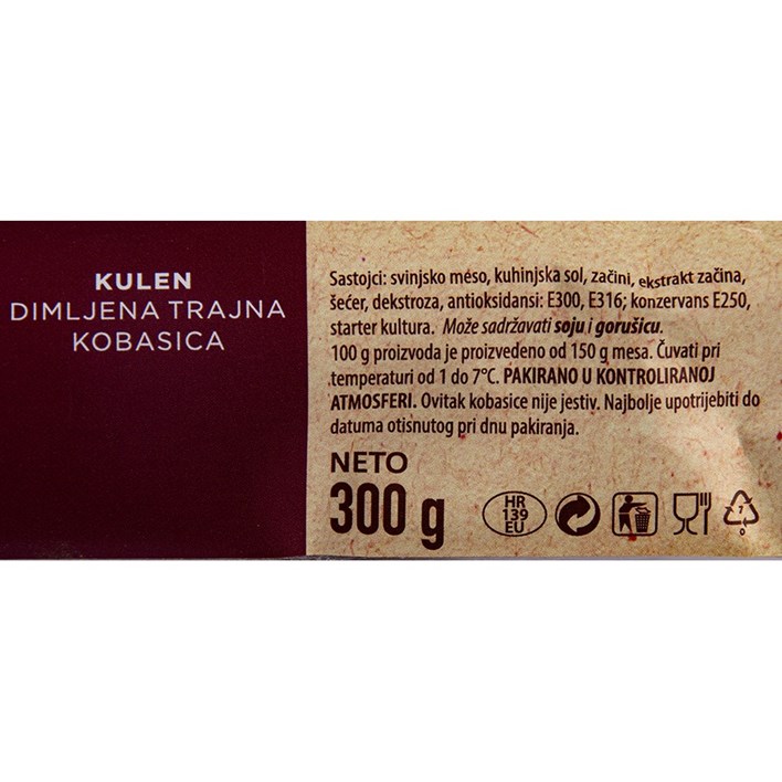 SALAMA KULEN 300g PODRAVKA