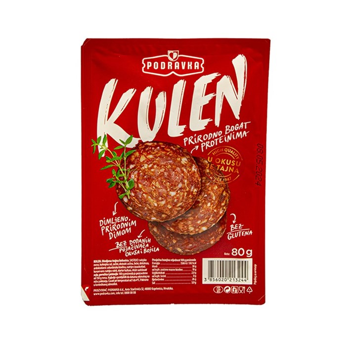 SALAMA KULEN NAREZANI 80g PODRAVKA