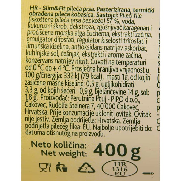 SALAMA PILEĆA PRSA 400g PERUTNINA PTUJ