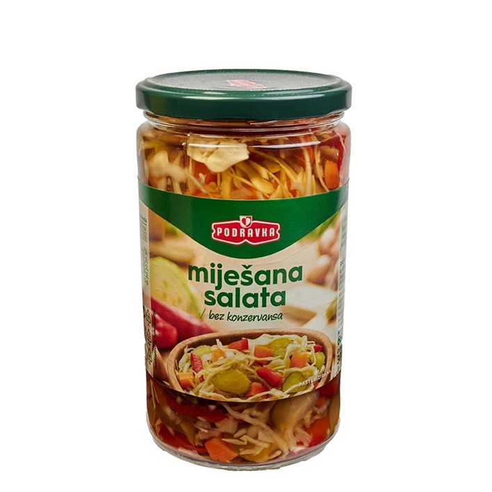 SALATA MIJEšANA KISELA 660g PODRAVKA