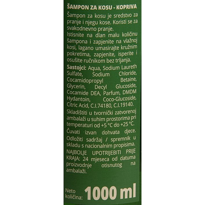 ŠAMPON CHARME KOPRIVA 1l ULTRA