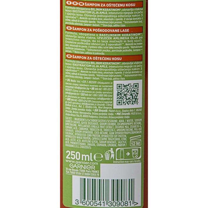 ŠAMPON FRUCTIS GOODYBE DANAGE 250ml