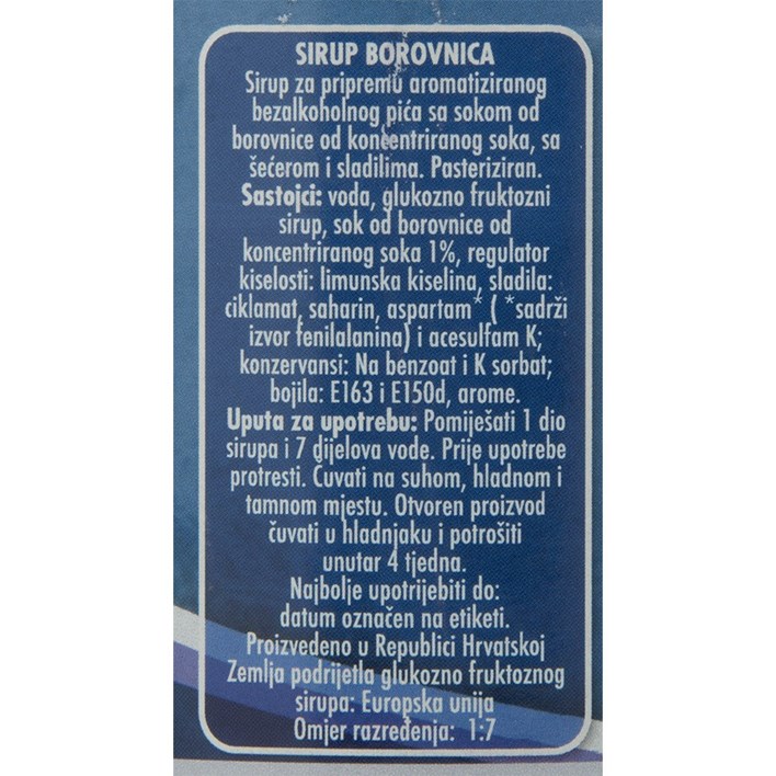 SIRUP JUMP BOROVNICA 1l SAMBI