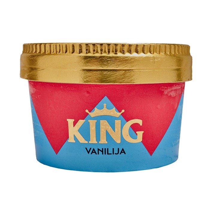 SLADOLED KING VANILIJA ČAŠA 120ml LEDO