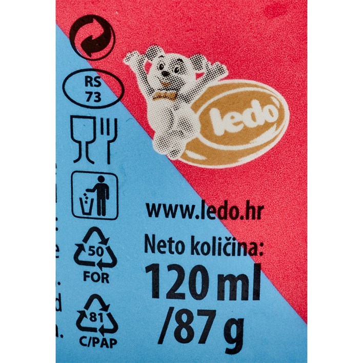 SLADOLED KING VANILIJA ČAŠA 120ml LEDO