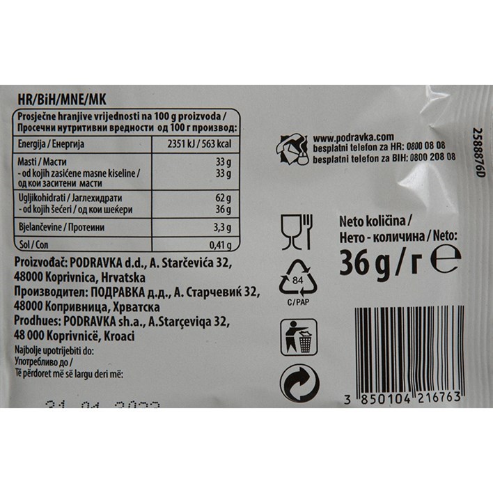 ŠLAG PJENA MLIJEKO 36g PODRAVKA