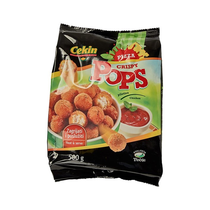 SMRZNUTI PILEĆI CRISPY POPS PIZA 500G VINDIJA