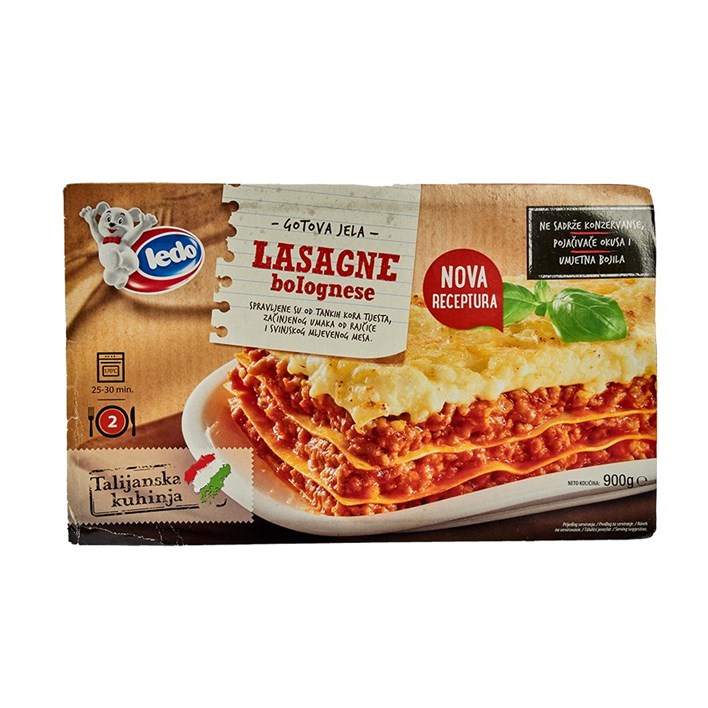 SMRZNUTO LASAGNE 900g LEDO