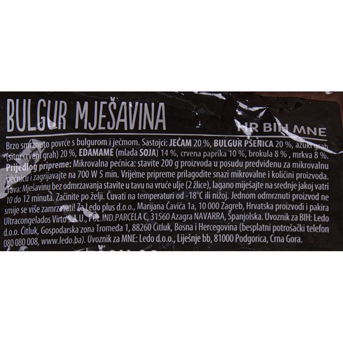 SMRZNUTA BULGUR MJEŠAVINA 400g LEDO