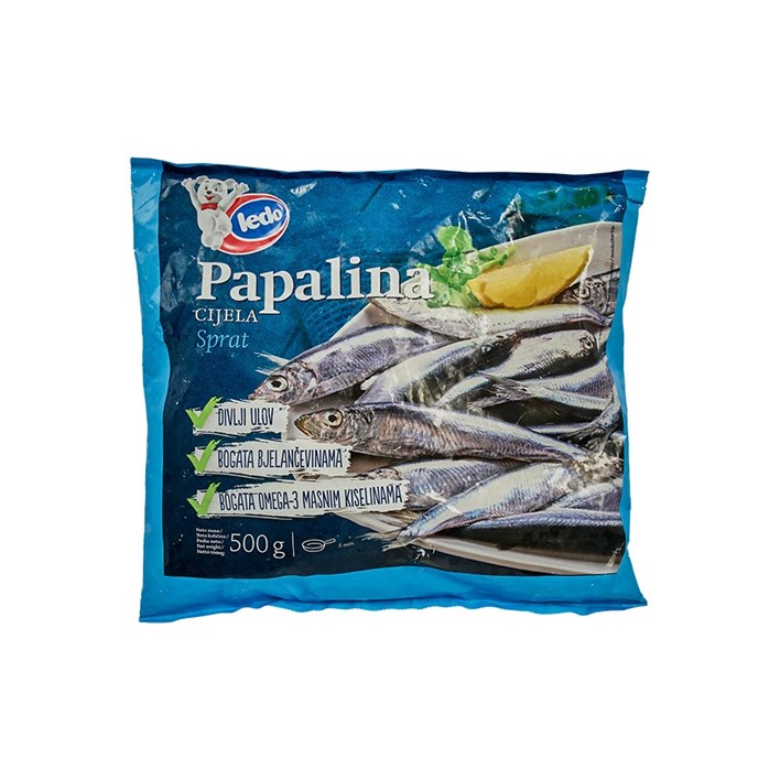 SMRZNUTA RIBA PAPALINA 500G LEDO