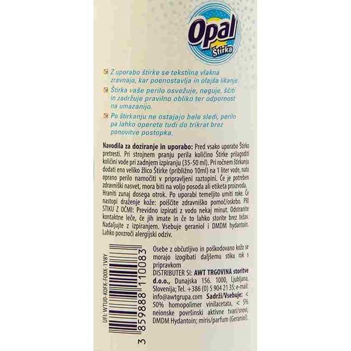 ŠTIRKA OPAL 500ml