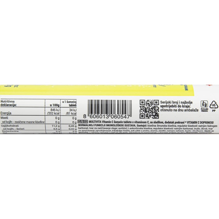 ŠUMEĆE TABLETE MULTIVITA VITAMIN C 80g ATLANTIC