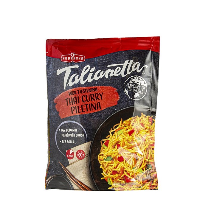 TALIANETTA WOK TJESTENINA THAI CURRY PILETINA 120g PODRAVKA