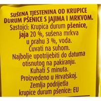 TJESTENINA MARODI ŠKOLJKICE S JAJIMA I MRKVOM 400g MARODI