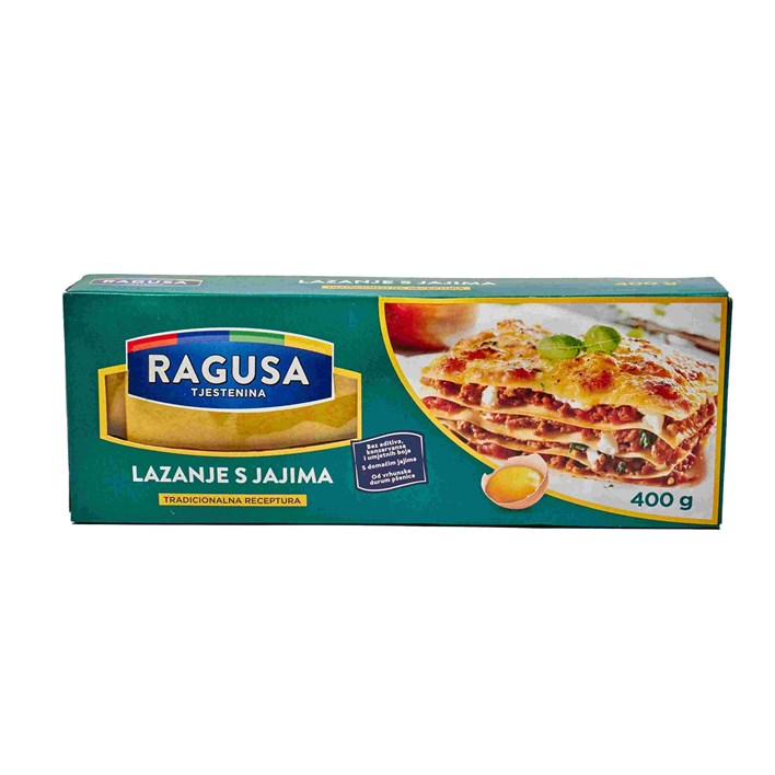 TJESTENINA PARADISO LAZANJE 400g RAGUSA